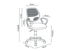 Kinderbureaustoelen|Bureaustoelen^Huisenthuis Bureaustoel Venice Roze
