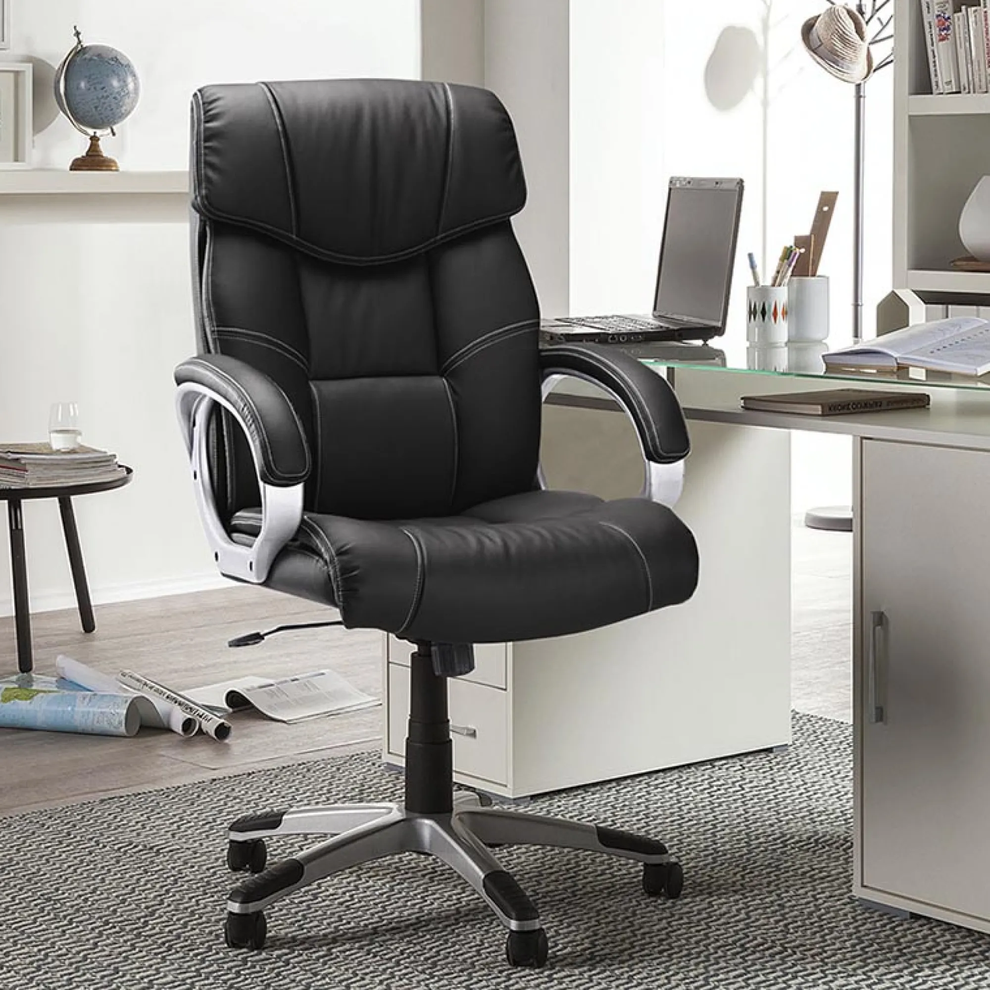 Bureaustoelen^Huisenthuis Bureaustoel Verona Zwart