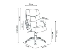 Bureaustoelen^Huisenthuis Bureaustoel Verona Zwart