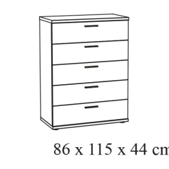 Kledingkasten^Huisenthuis Commode Andante-W5
