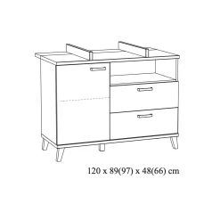 Commodes^Huisenthuis Commode Finn Eiken