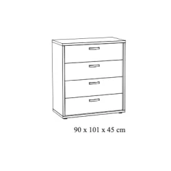 Commodes^Huisenthuis Commode Livia Eiken