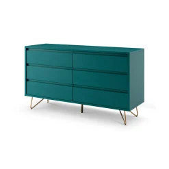 Dressoirs^Huisenthuis Dressoir Lucy 120 cm Blauw
