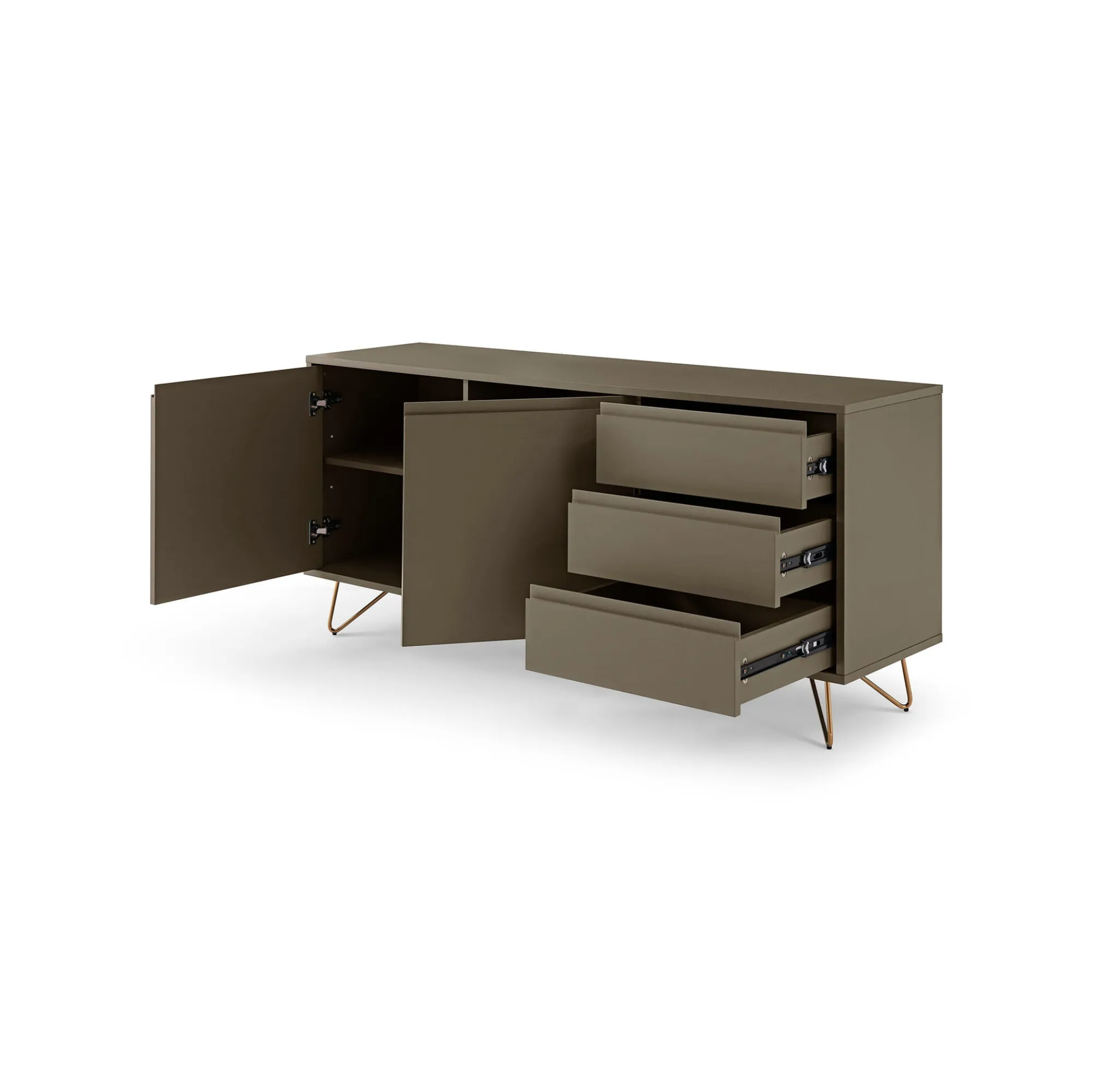 Dressoirs^Huisenthuis Dressoir Lucy 150 cm Grijs