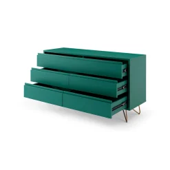 Dressoirs^Huisenthuis Dressoir Lucy 120 cm Groen