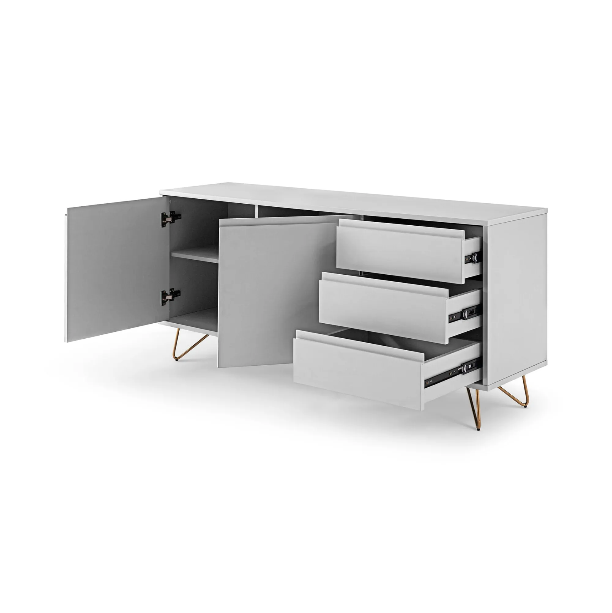 Dressoirs^Huisenthuis Dressoir Lucy 150 cm Wit