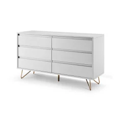 Ladekasten^Huisenthuis Dressoir Lucy 120 cm Wit