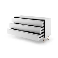 Ladekasten^Huisenthuis Dressoir Lucy 120 cm Wit