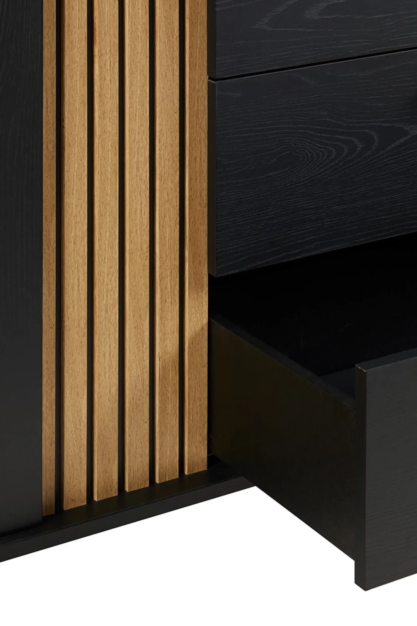 Dressoirs^Huisenthuis Dressoir Myron 216 cm Zwart
