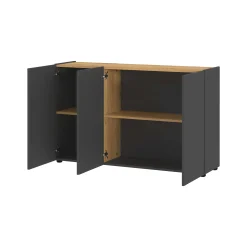 Kantoorkasten|Dressoirs^Huisenthuis Dressoir Orlando 120 cm Grafiet