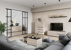 Dressoirs^Huisenthuis Dressoir Paxos Eiken 190 cm