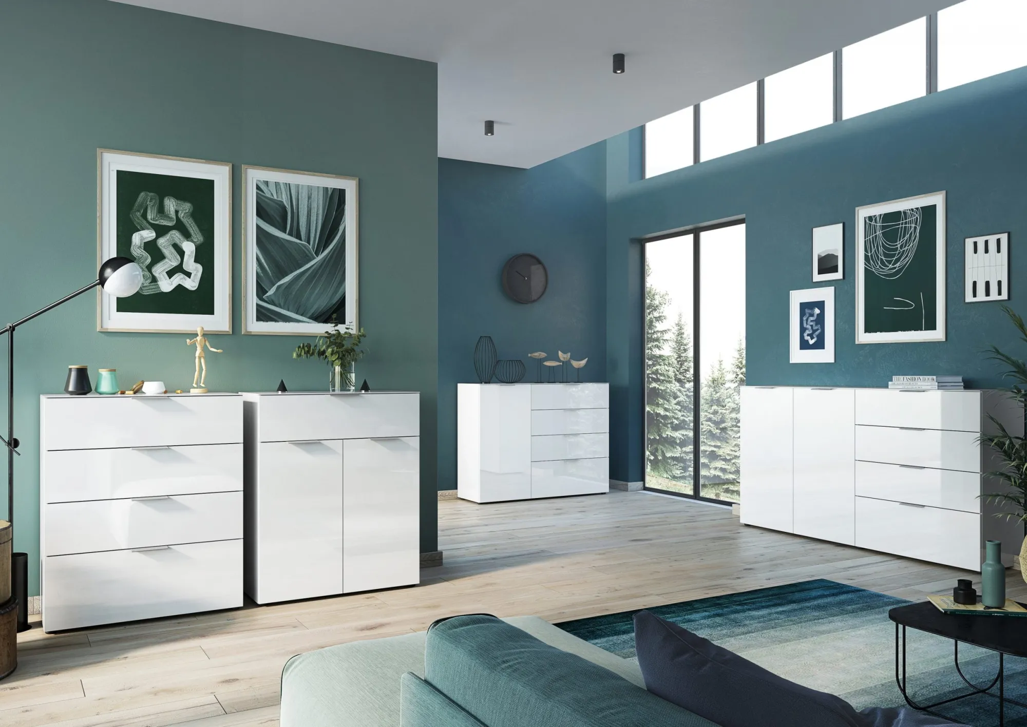 Dressoirs^Huisenthuis Dressoir Sirmione Small Wit