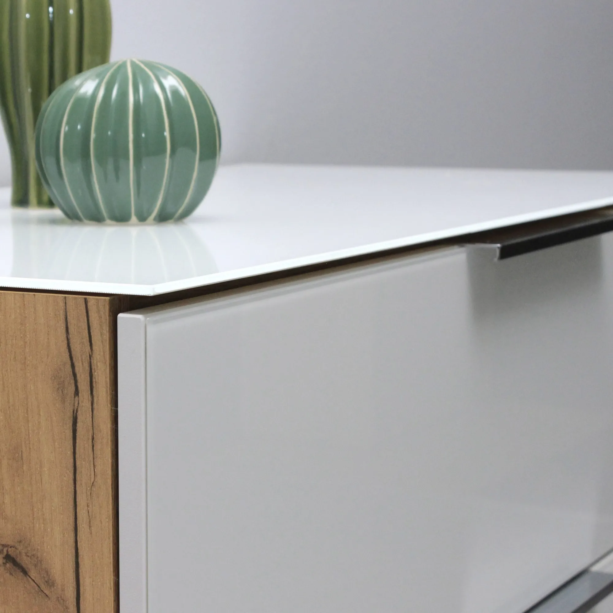 Dressoirs^Huisenthuis Dressoir Sirmione Wit-Eiken Small Eiken, Wit