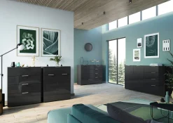 Dressoirs^Huisenthuis Dressoir Sirmione Large Zwart