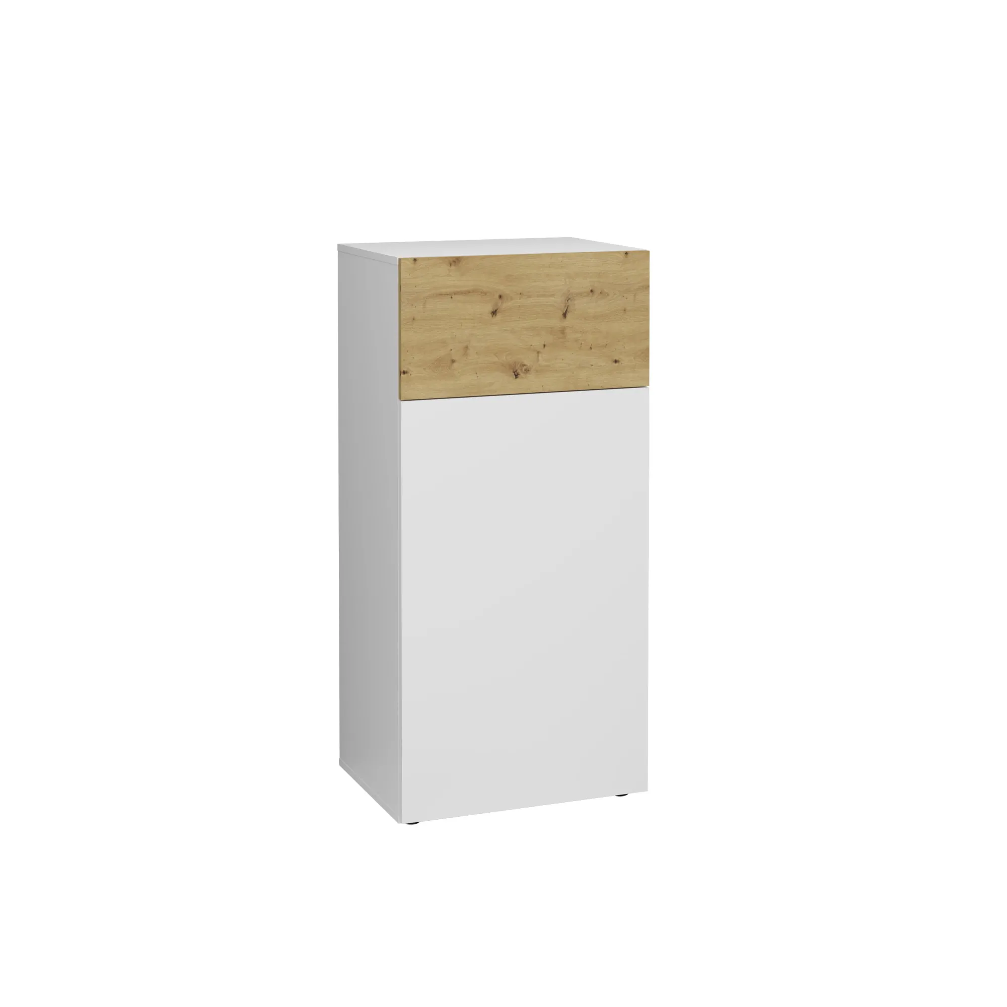 Dressoirs^Huisenthuis Dressoir Zeger Wit Artisan Eiken 55 CM