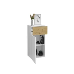 Dressoirs^Huisenthuis Dressoir Zeger Wit Artisan Eiken 55 CM