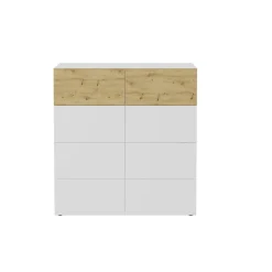 Dressoirs^Huisenthuis Dressoir Zeger Wit Artisan Eiken 109 CM – 2