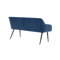 Eetkamerbanken^Huisenthuis Eetkamerbank Darcy Velours Blauw