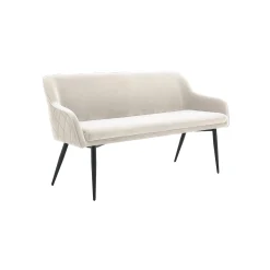 Eetkamerbanken^Huisenthuis Eetkamerbank Darcy Crème Velours Creme