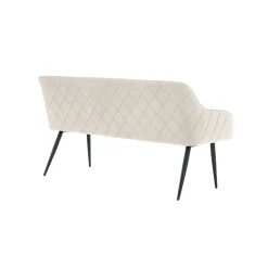 Eetkamerbanken^Huisenthuis Eetkamerbank Darcy Crème Velours Creme