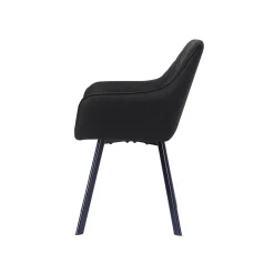 Eetkamerstoelen^Huisenthuis Eetkamerstoel Silves – Set van 2 Antraciet