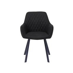 Eetkamerstoelen^Huisenthuis Eetkamerstoel Silves – Set van 2 Antraciet