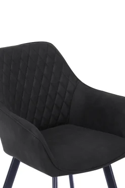 Eetkamerstoelen^Huisenthuis Eetkamerstoel Silves – Set van 2 Antraciet