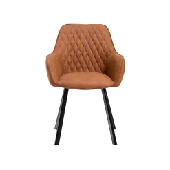 Eetkamerstoelen^Huisenthuis Eetkamerstoel Silves – Set van 2 Bruin