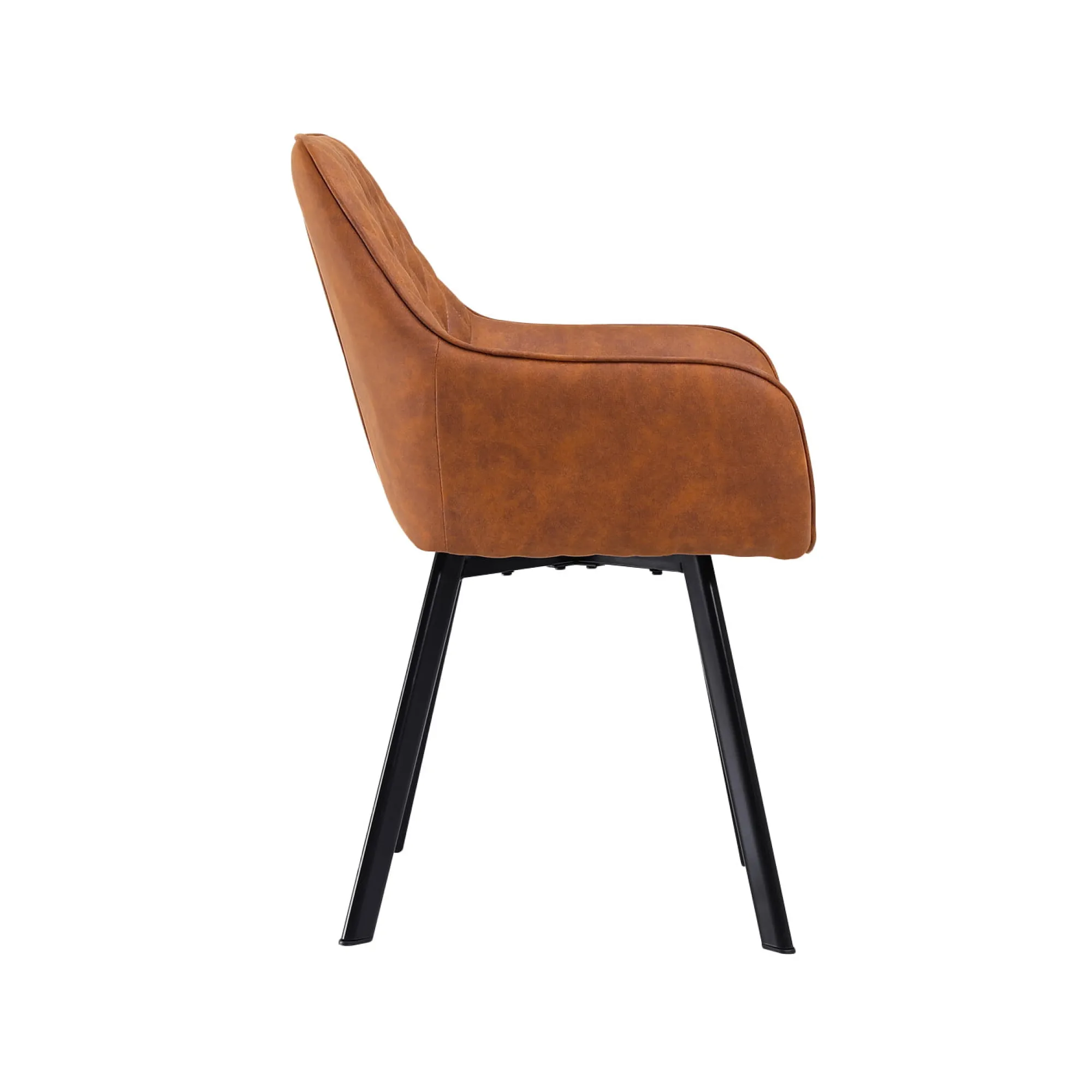 Eetkamerstoelen^Huisenthuis Eetkamerstoel Silves – Set van 2 Bruin