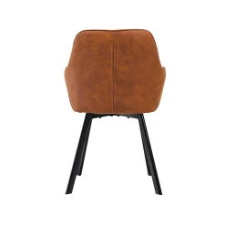 Eetkamerstoelen^Huisenthuis Eetkamerstoel Silves – Set van 2 Bruin
