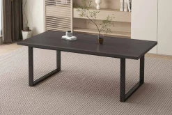 Eetkamertafels^Huisenthuis Eetkamertafel Eugene 200cm Donkerbruin