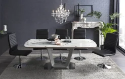 Eetkamertafels^Huisenthuis Eetkamertafel Faith Wit