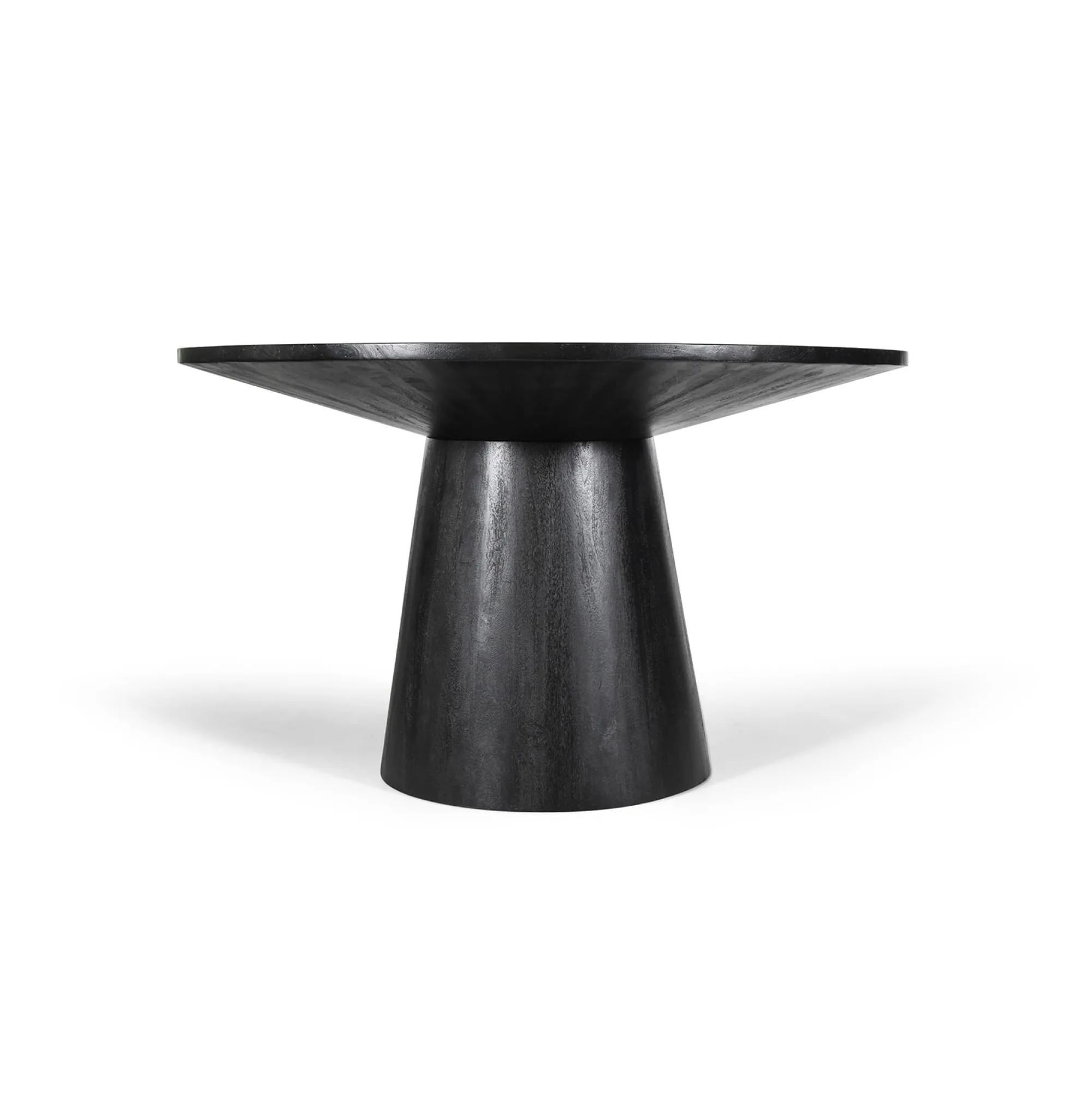Eetkamertafels^Huisenthuis Eetkamertafel Florance Rond 130 cm Zwart