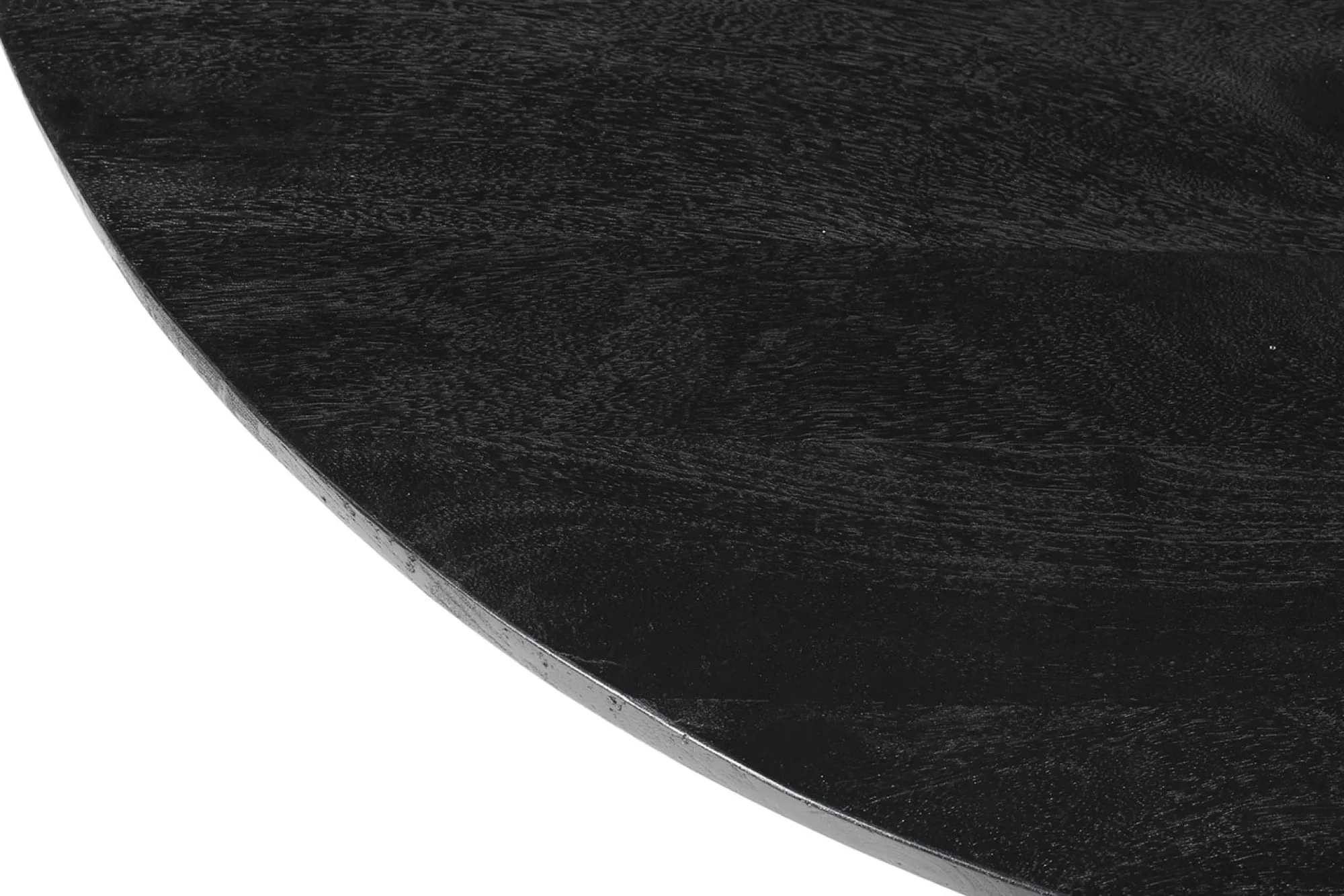 Eetkamertafels^Huisenthuis Eetkamertafel Florance Rond 130 cm Zwart