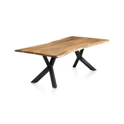 Eetkamertafels^Huisenthuis Eetkamertafel Guido 240cm Acacia