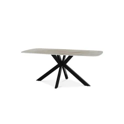 Eetkamertafels^Huisenthuis Eetkamertafel Jody Beige 180 cm