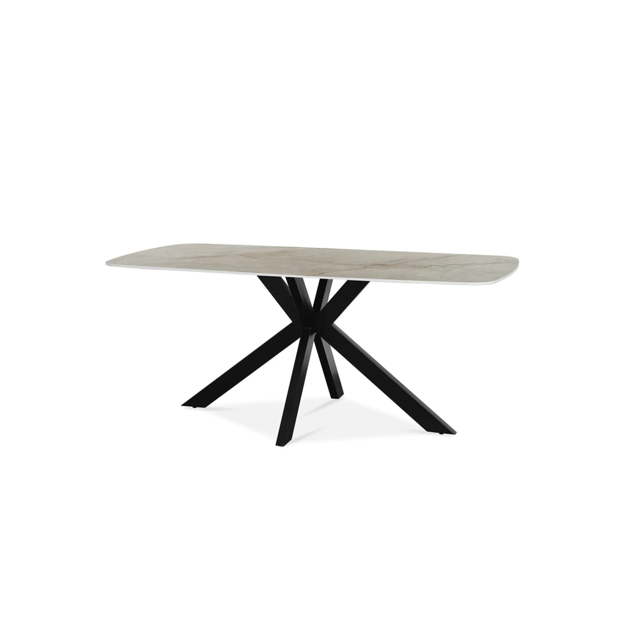 Eetkamertafels^Huisenthuis Eetkamertafel Jody Beige 180 cm