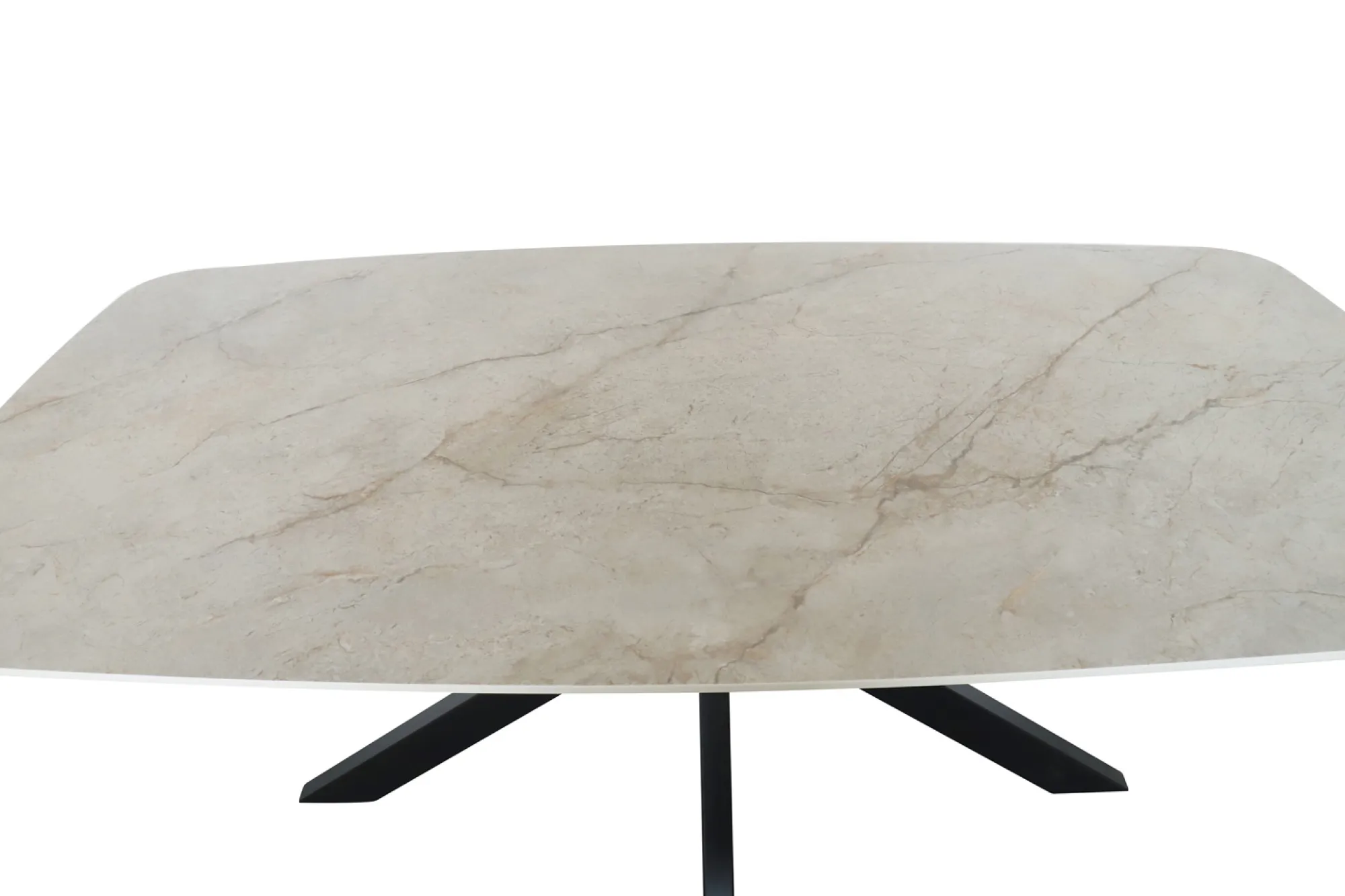 Eetkamertafels^Huisenthuis Eetkamertafel Jody Beige 180 cm