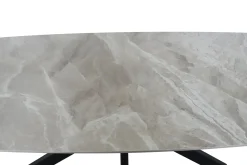 Eetkamertafels^Huisenthuis Eetkamertafel Jody Grijs Glans 180 cm