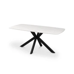 Eetkamertafels^Huisenthuis Eetkamertafel Jody 180 cm Wit