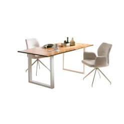 Eetkamertafels^Huisenthuis Eetkamertafel Lizzy Acacia 140x80cm
