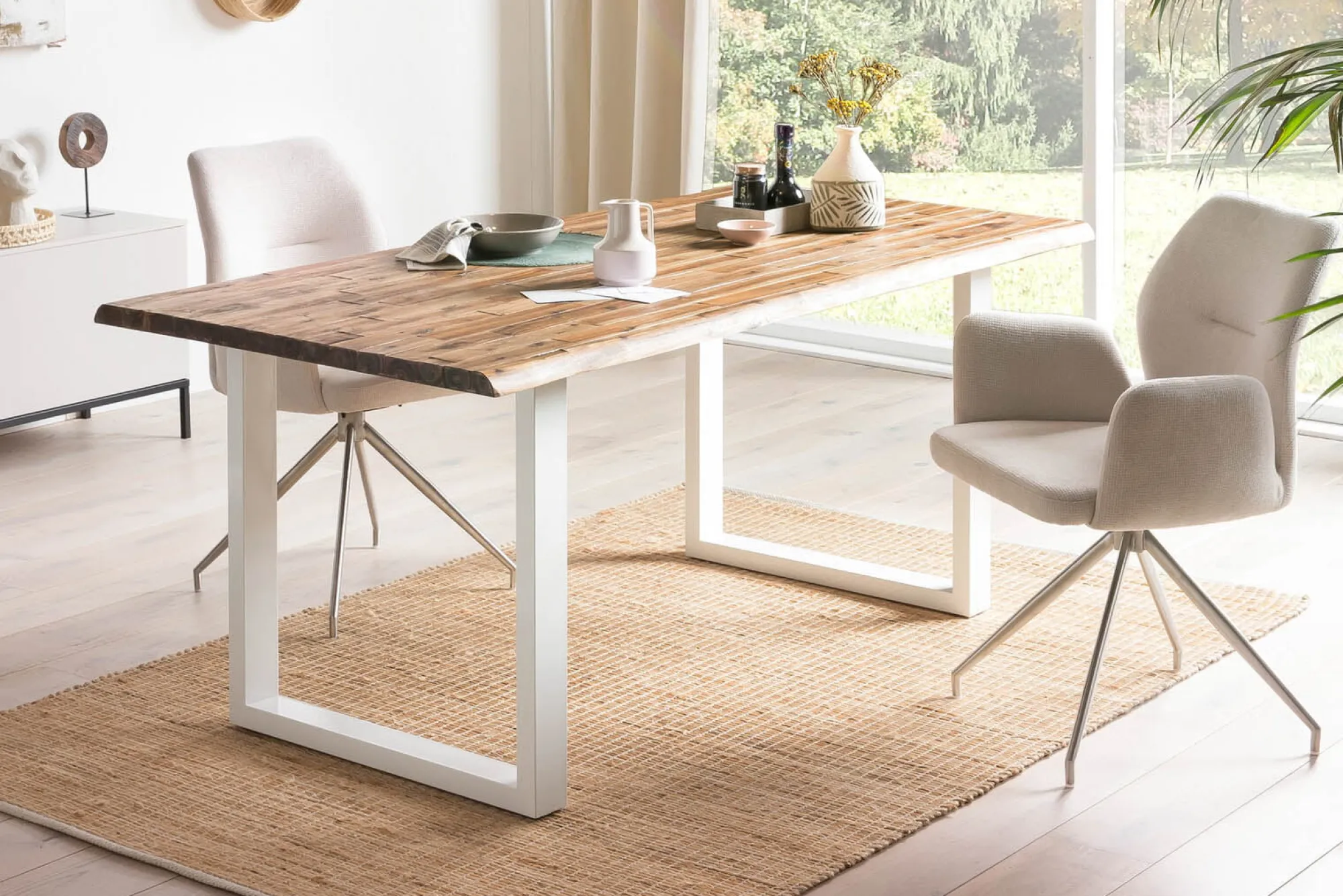 Eetkamertafels^Huisenthuis Eetkamertafel Manuel Acacia 200x100cm
