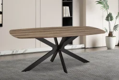 Eetkamertafels^Huisenthuis Eetkamertafel Melis 200 cm Ovaal Mango