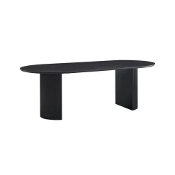 Eetkamertafels^Huisenthuis Eetkamertafel Odile 230cm Ovaal Donkerbruin