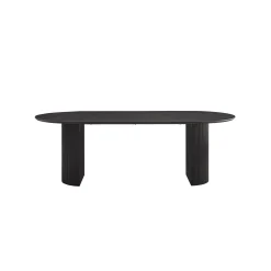 Eetkamertafels^Huisenthuis Eetkamertafel Odile 230cm Ovaal Donkerbruin