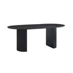 Eetkamertafels^Huisenthuis Eetkamertafel Odile 200cm Ovaal Donkerbruin