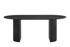 Eetkamertafels^Huisenthuis Eetkamertafel Odile 200cm Ovaal Donkerbruin