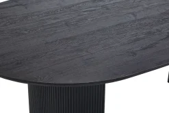 Eetkamertafels^Huisenthuis Eetkamertafel Odile 200cm Ovaal Donkerbruin