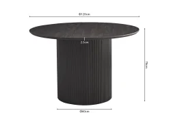 Eetkamertafels^Huisenthuis Eetkamertafel Odile 120cm Rond