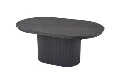 Eetkamertafels^Huisenthuis Eetkamertafel Odile Donkerbruin 180-220cm Ovaal